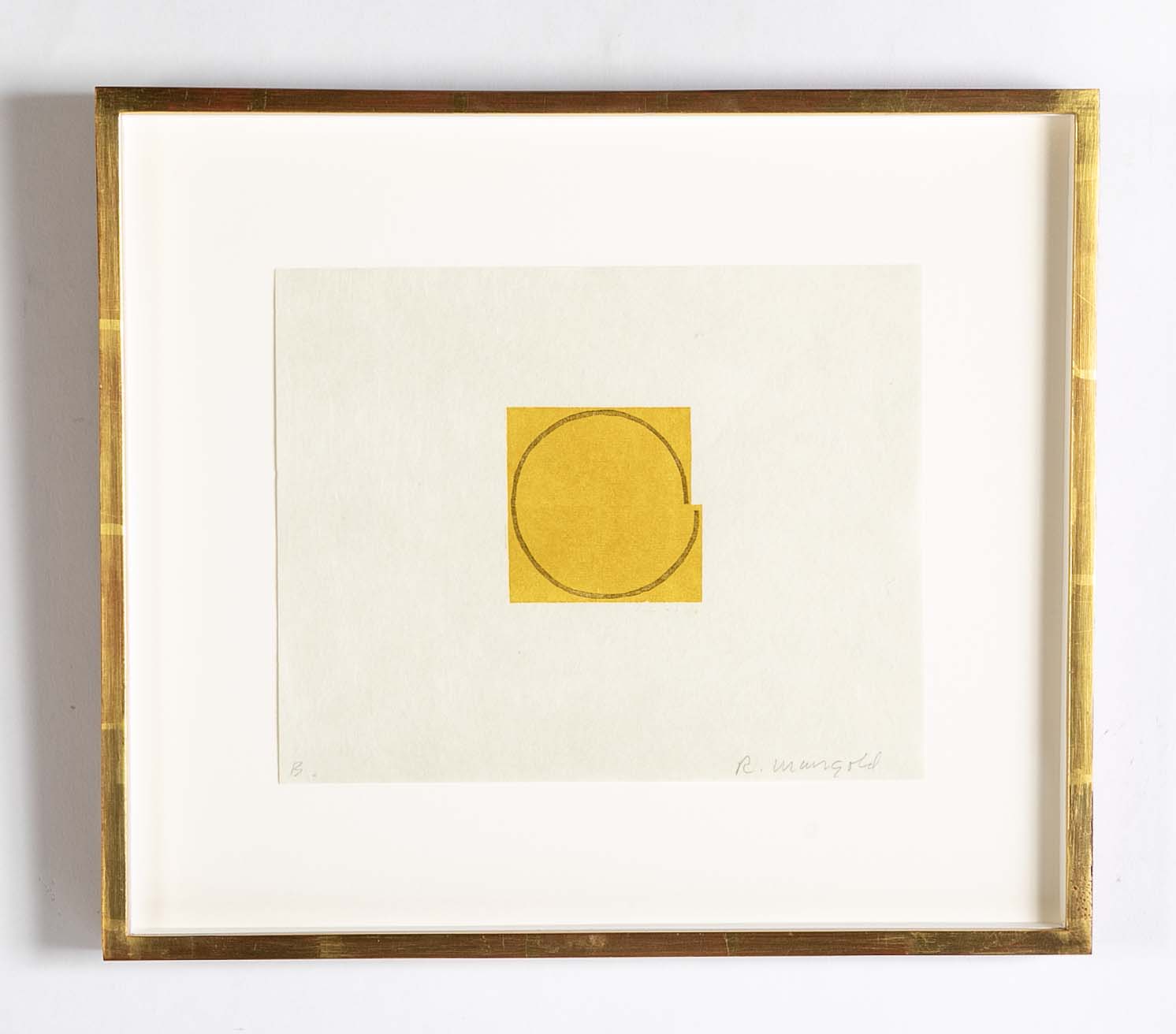 Complete Set, Robert Mangold Seven Signed Color Woodcuts on Paper