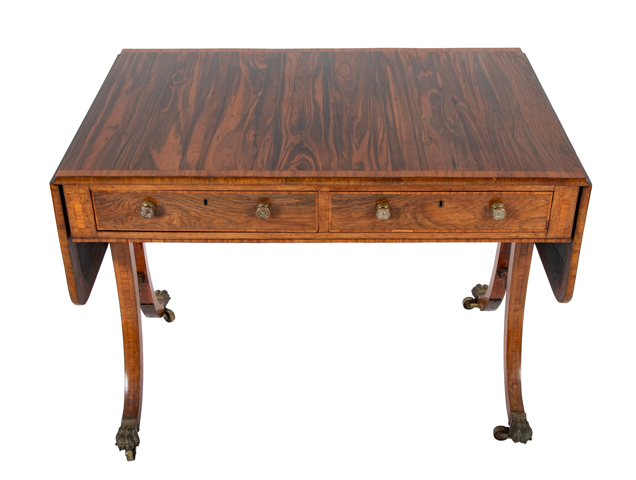 English Regency Rosewood Sofa Table Attributed to Gillows