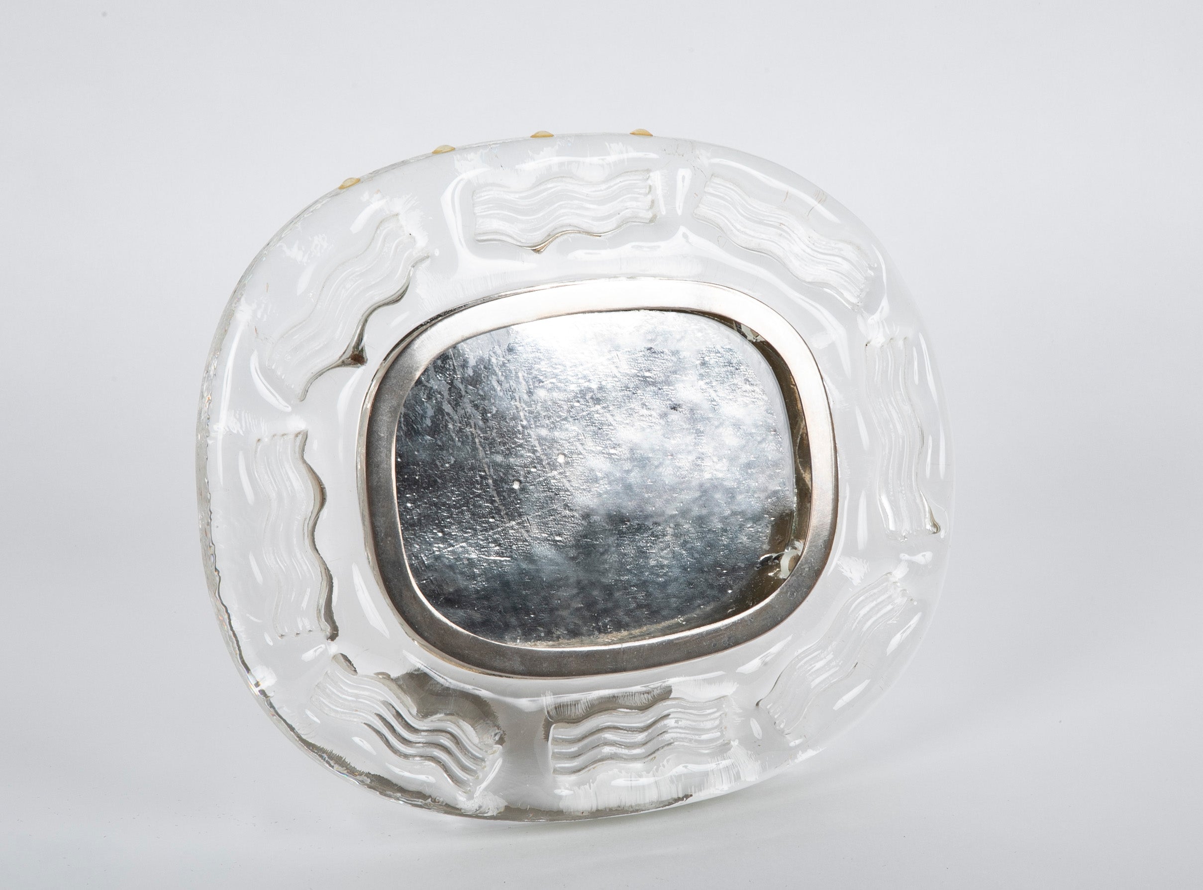 Molded Clear Glass Picture Frame