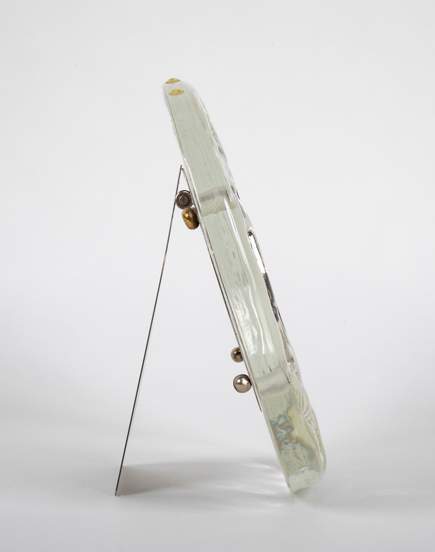 Molded Clear Glass Picture Frame