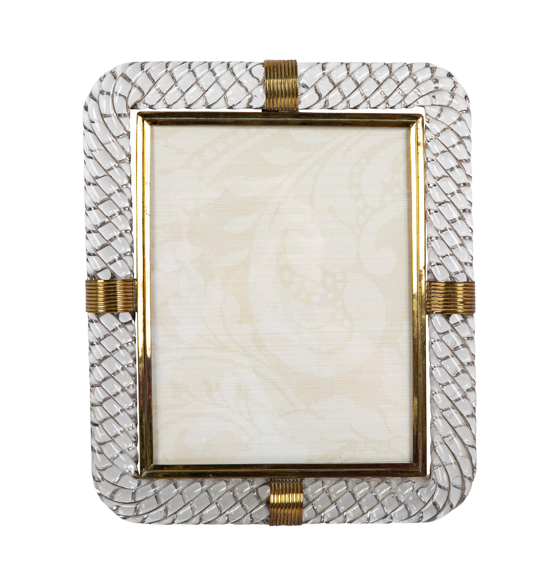 Murano Glass Picture Frame Attributed to Barrovier & Toso