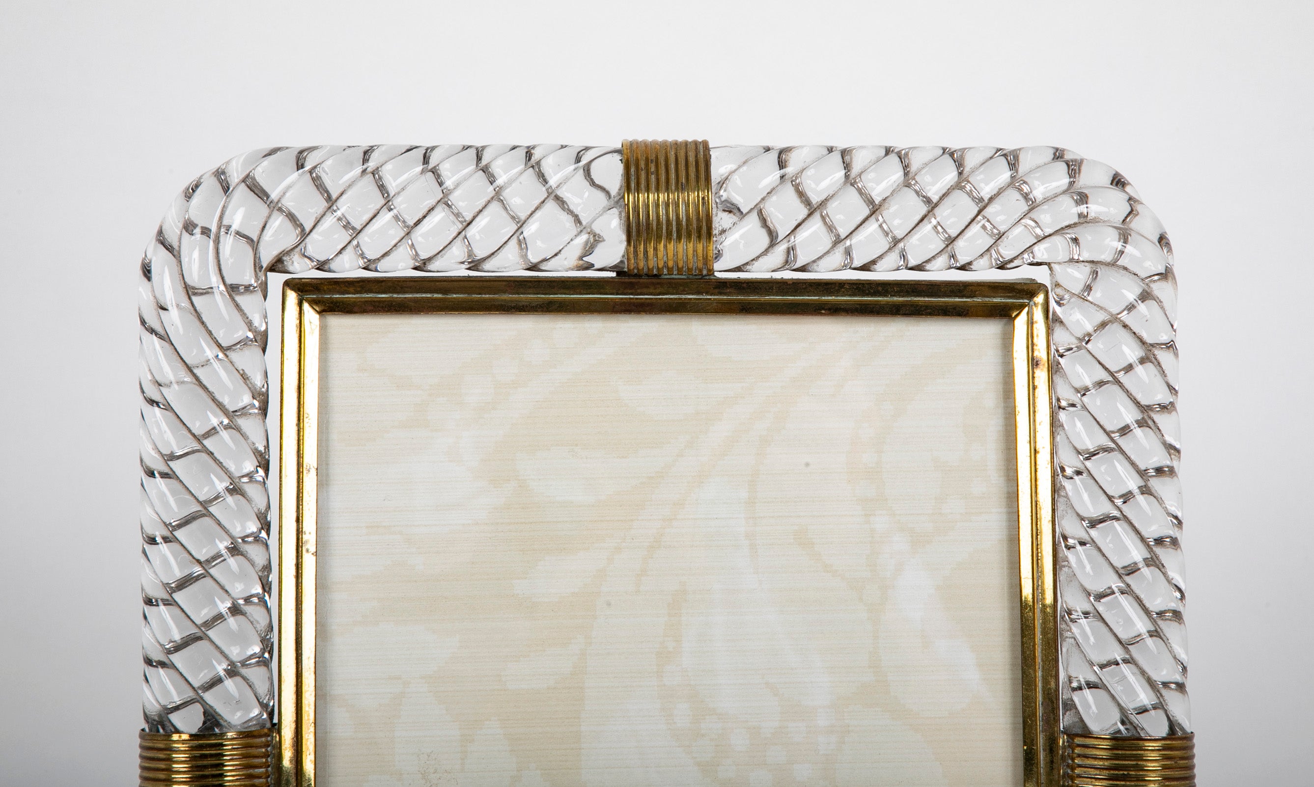 Murano Glass Picture Frame Attributed to Barrovier & Toso