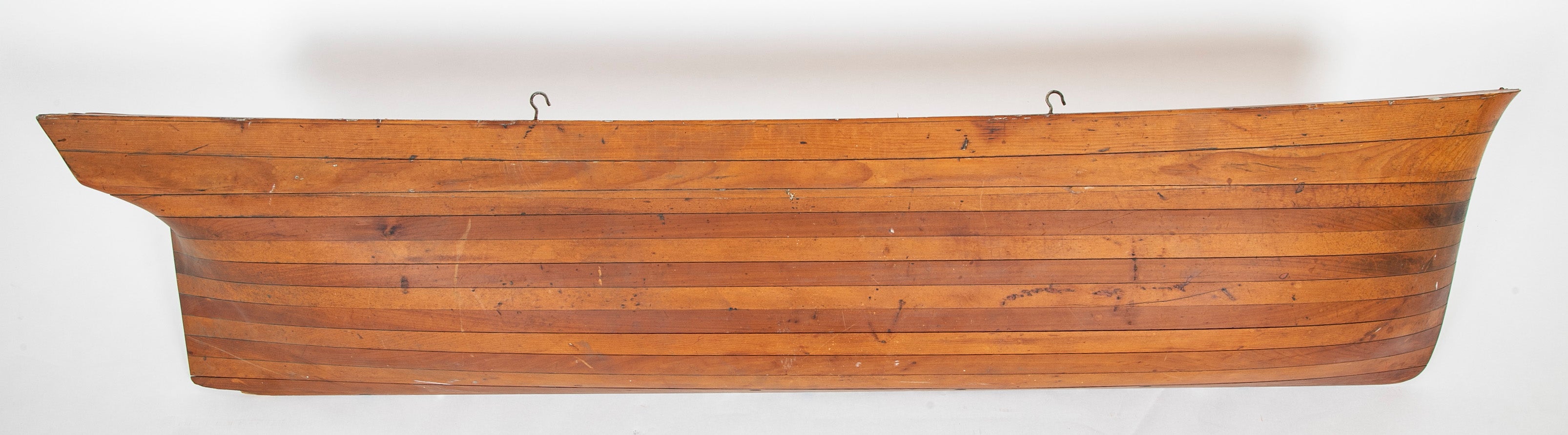 Maine Builder's Spruce Half Hull Model of Freight Schooner