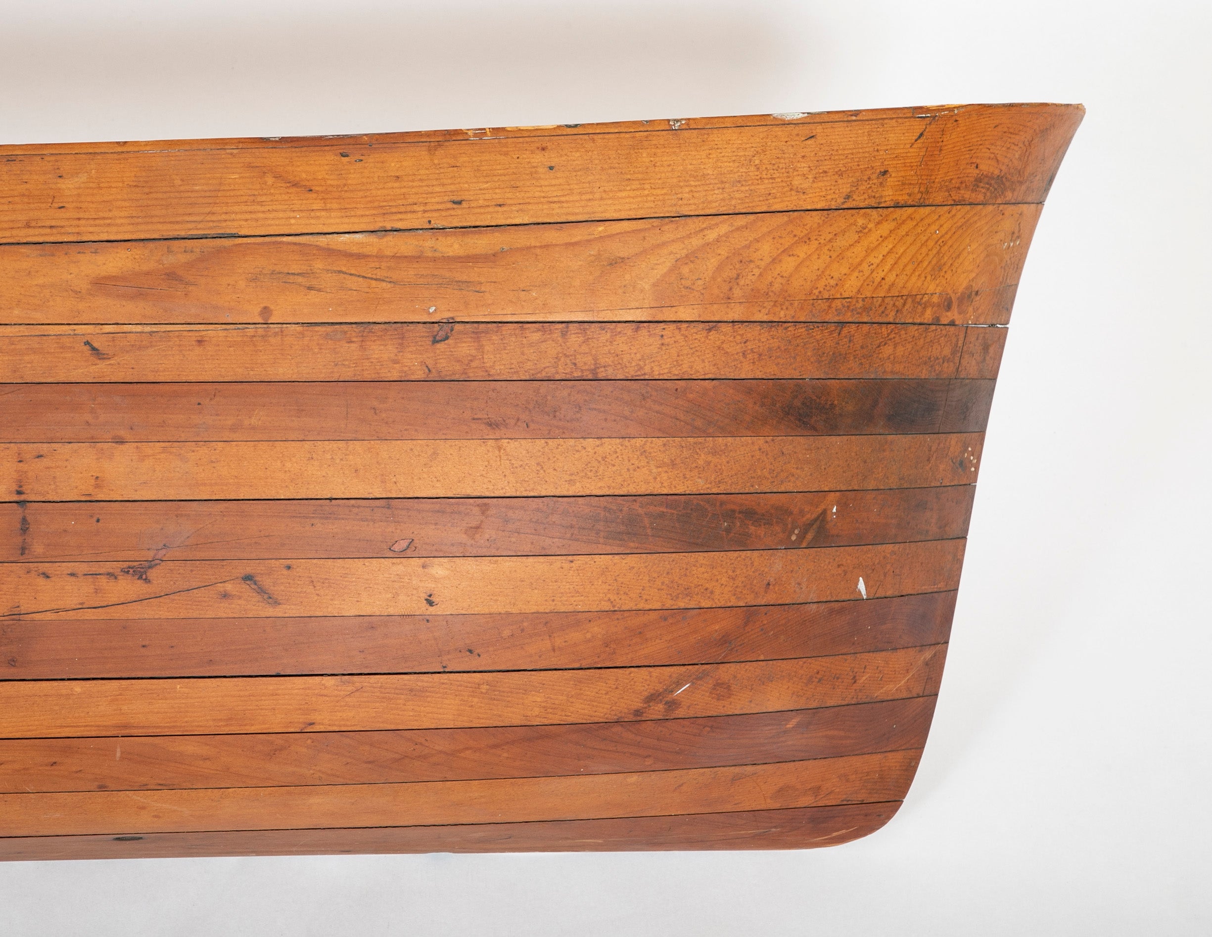 Maine Builder's Spruce Half Hull Model of Freight Schooner