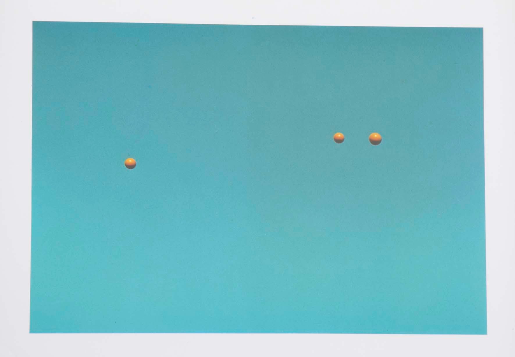 John Baldessari "Throwing Three Balls in the Air to get a Straight Line" , 1973