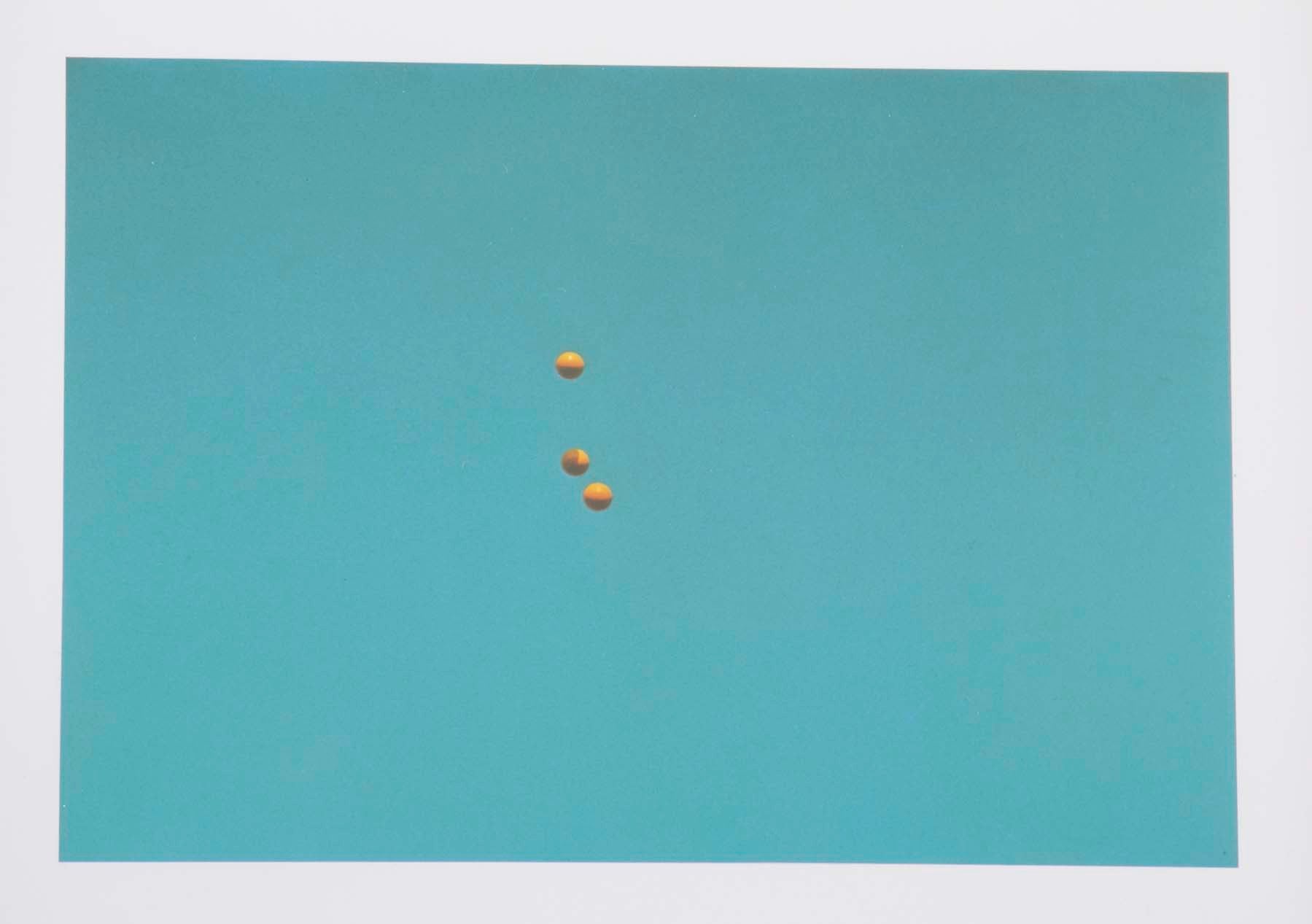 John Baldessari "Throwing Three Balls in the Air to get a Straight Line" , 1973