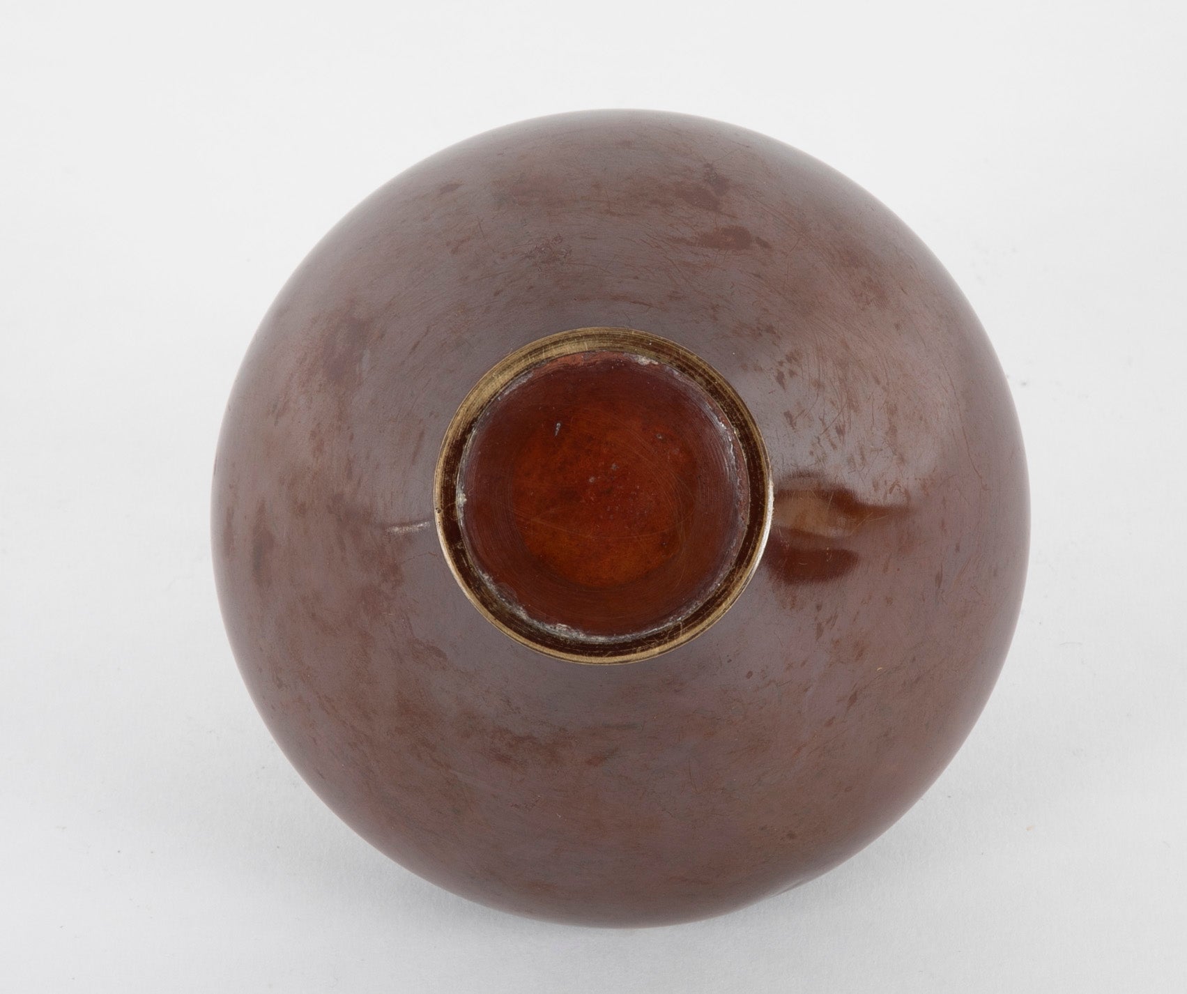 Bulbous Form Bronze Vase Attributed to Hasegawa Yoshihisa