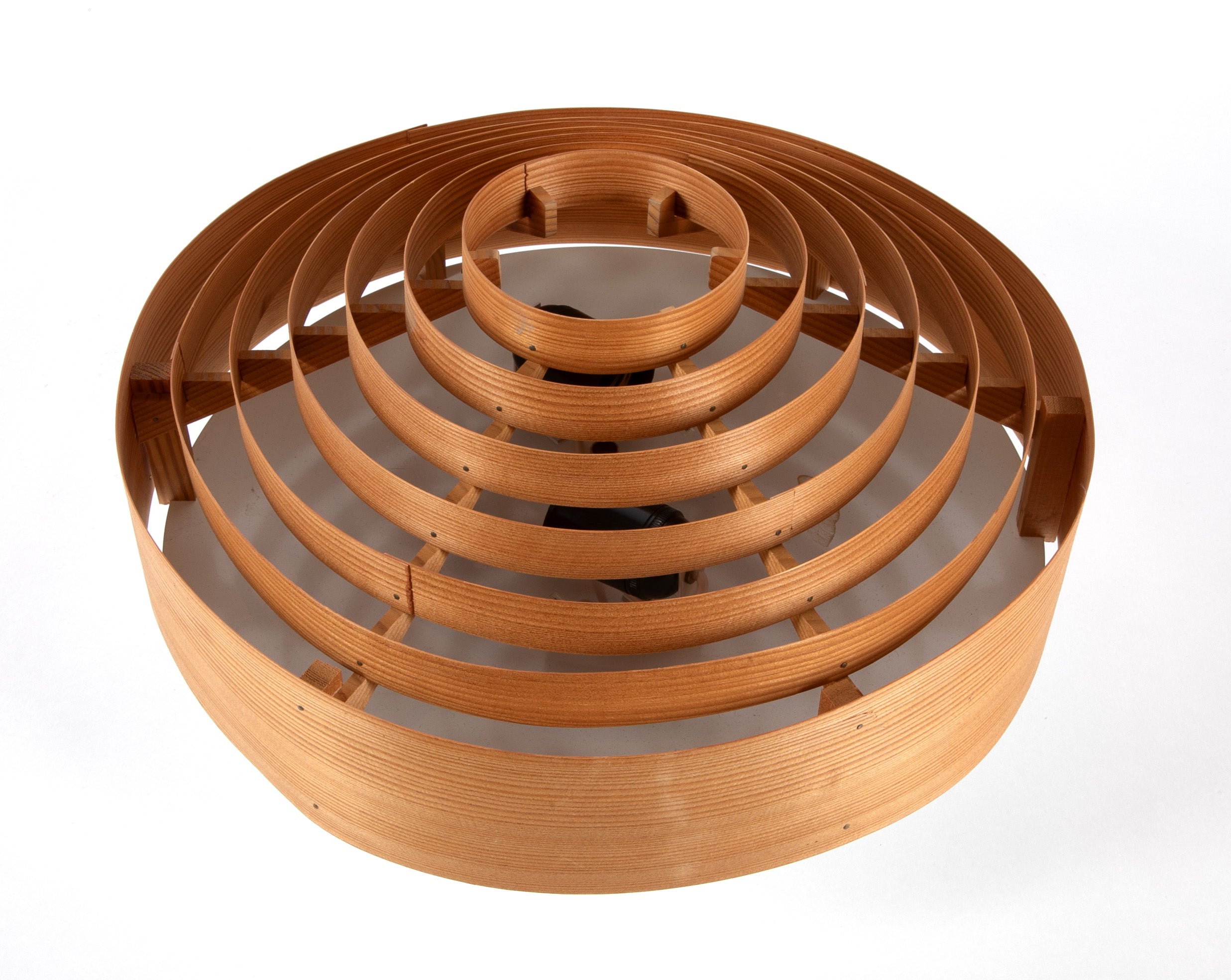 Pair of Fir Wood Flush Mounts By Hans Agnes Jacobsen