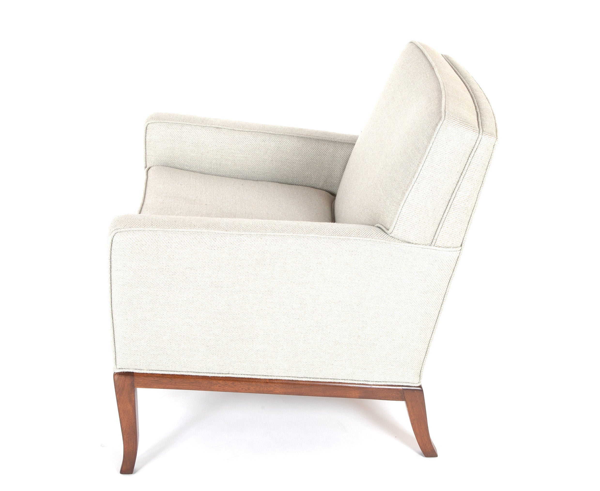 Upholstered Armchair in the Manner of T.H Robsjohn-Gibbings