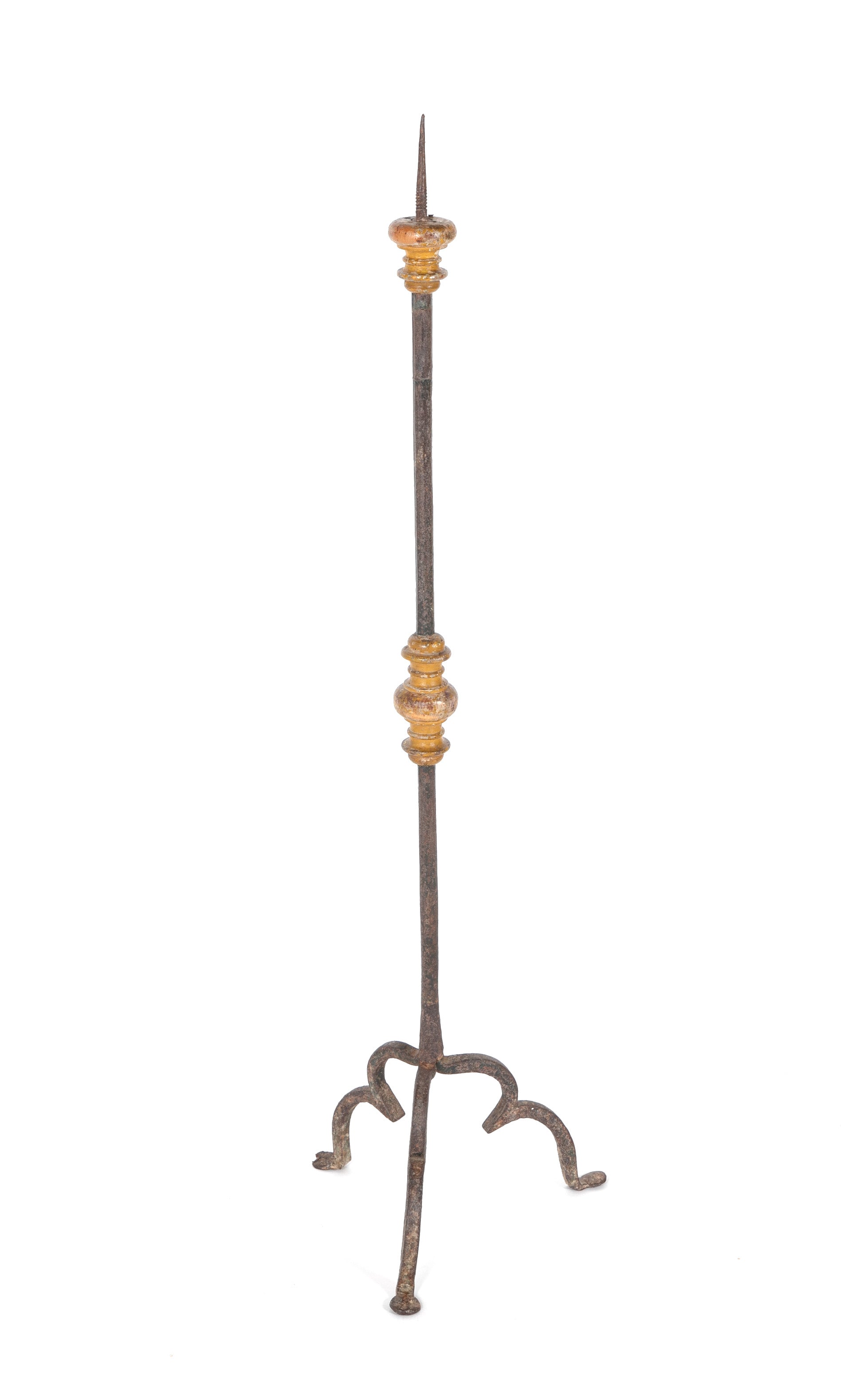 Wrought Iron Pricket Candlestick