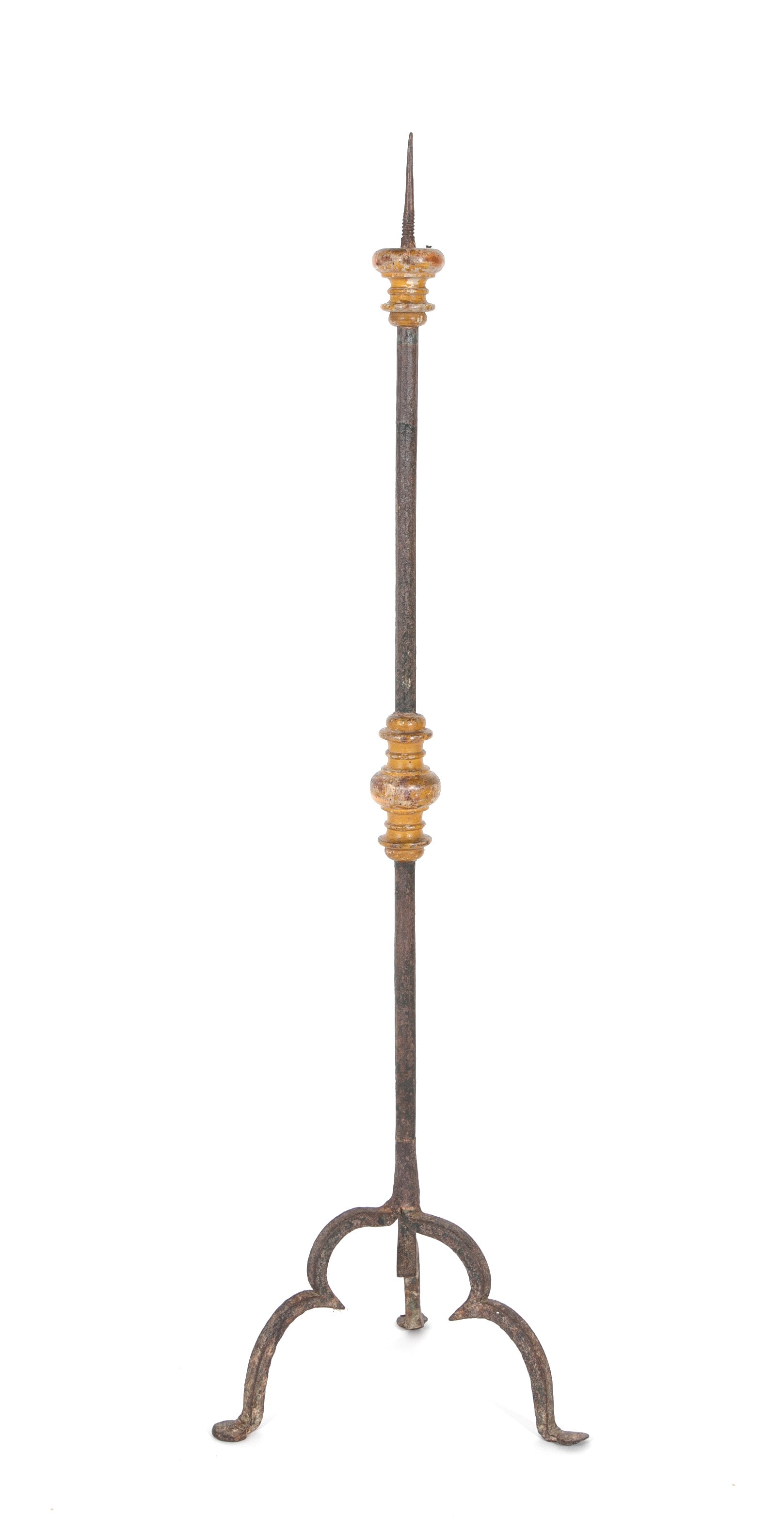 Wrought Iron Pricket Candlestick