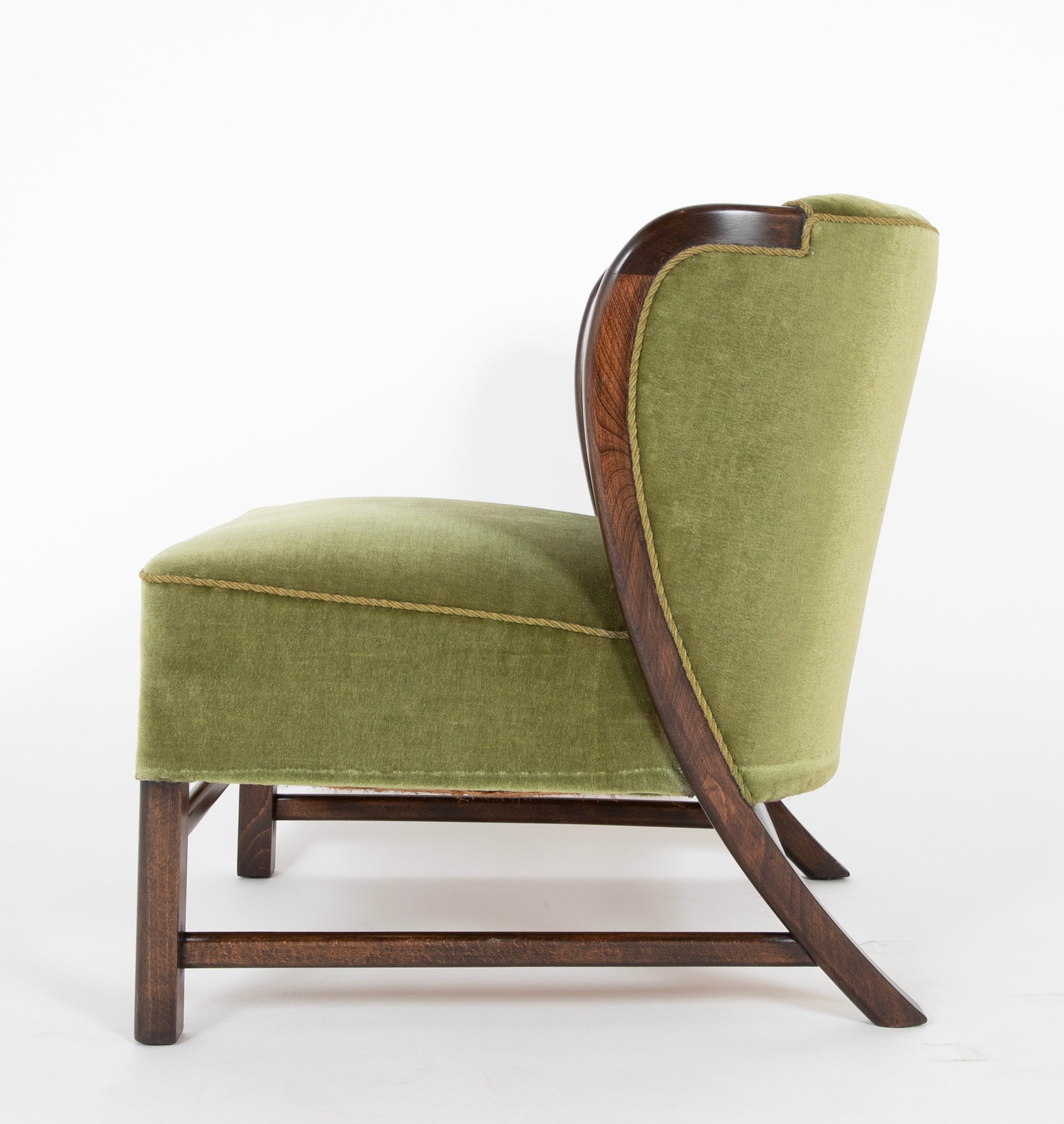 Stained Beech Easy Chair Probably Slagelse Mobelvaerk