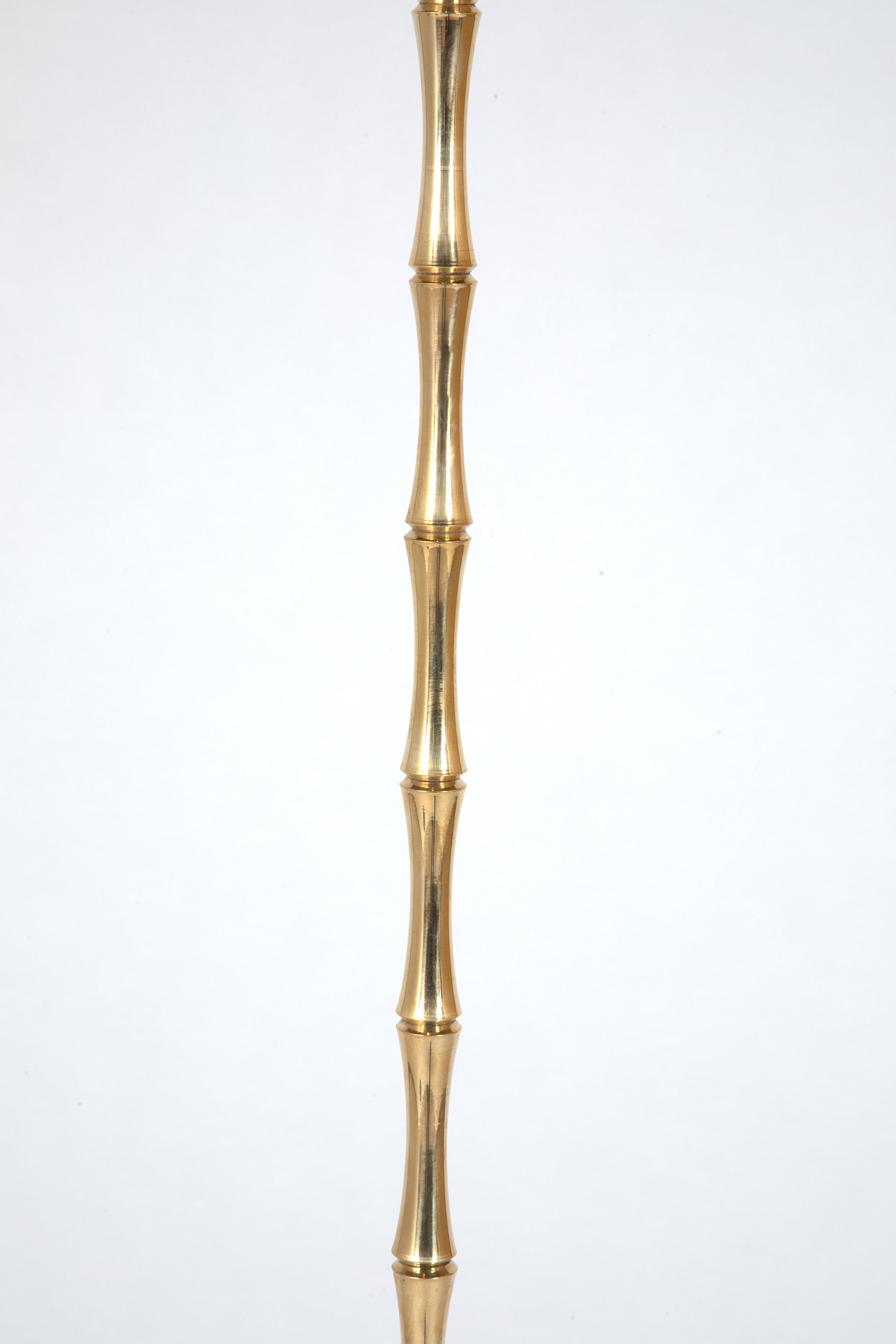 Faux Bamboo Floor Lamp Attributed to Bagues
