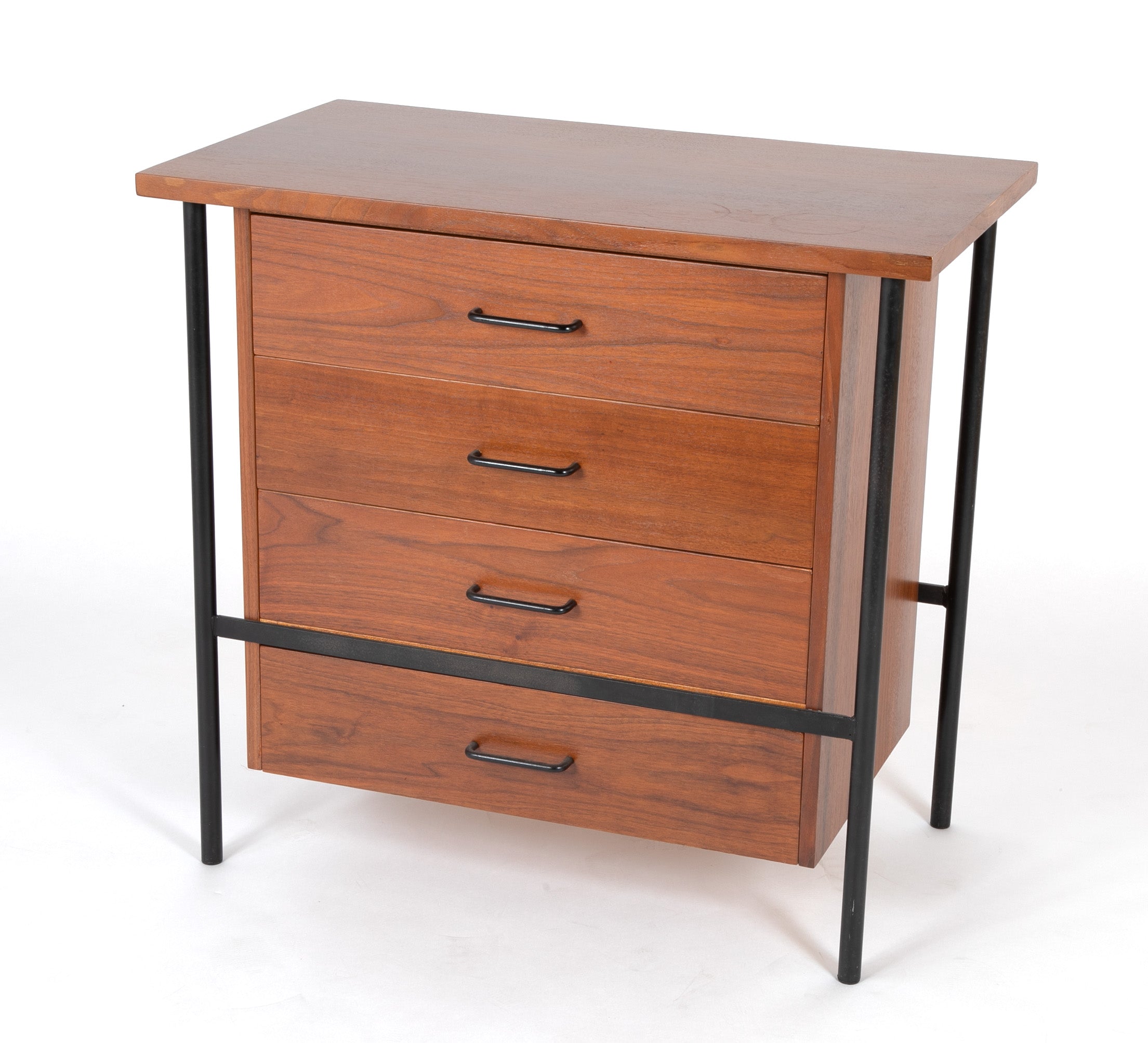 Pair of Iron and Walnut Chests Designed by Donald Knorr for Vista