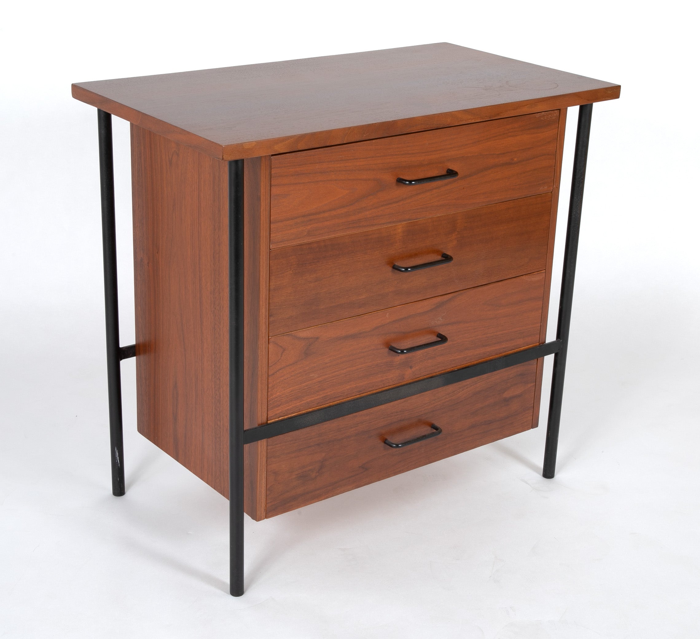 Pair of Iron and Walnut Chests Designed by Donald Knorr for Vista