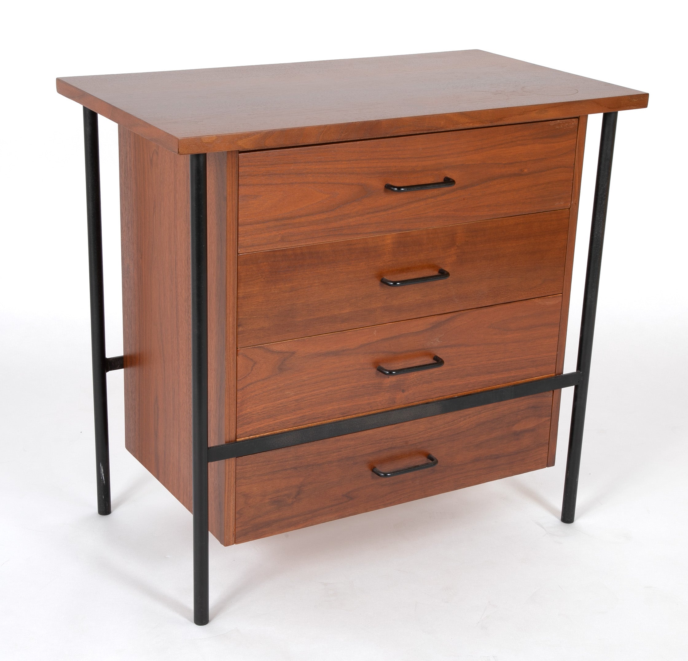 Pair of Iron and Walnut Chests Designed by Donald Knorr for Vista