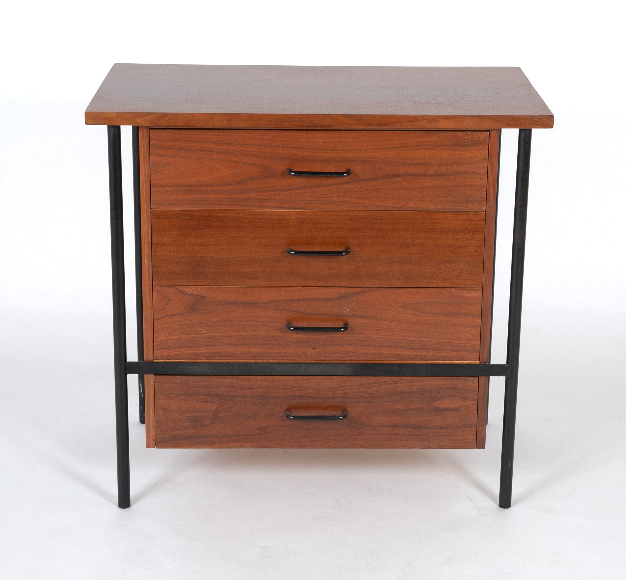 Pair of Iron and Walnut Chests Designed by Donald Knorr for Vista