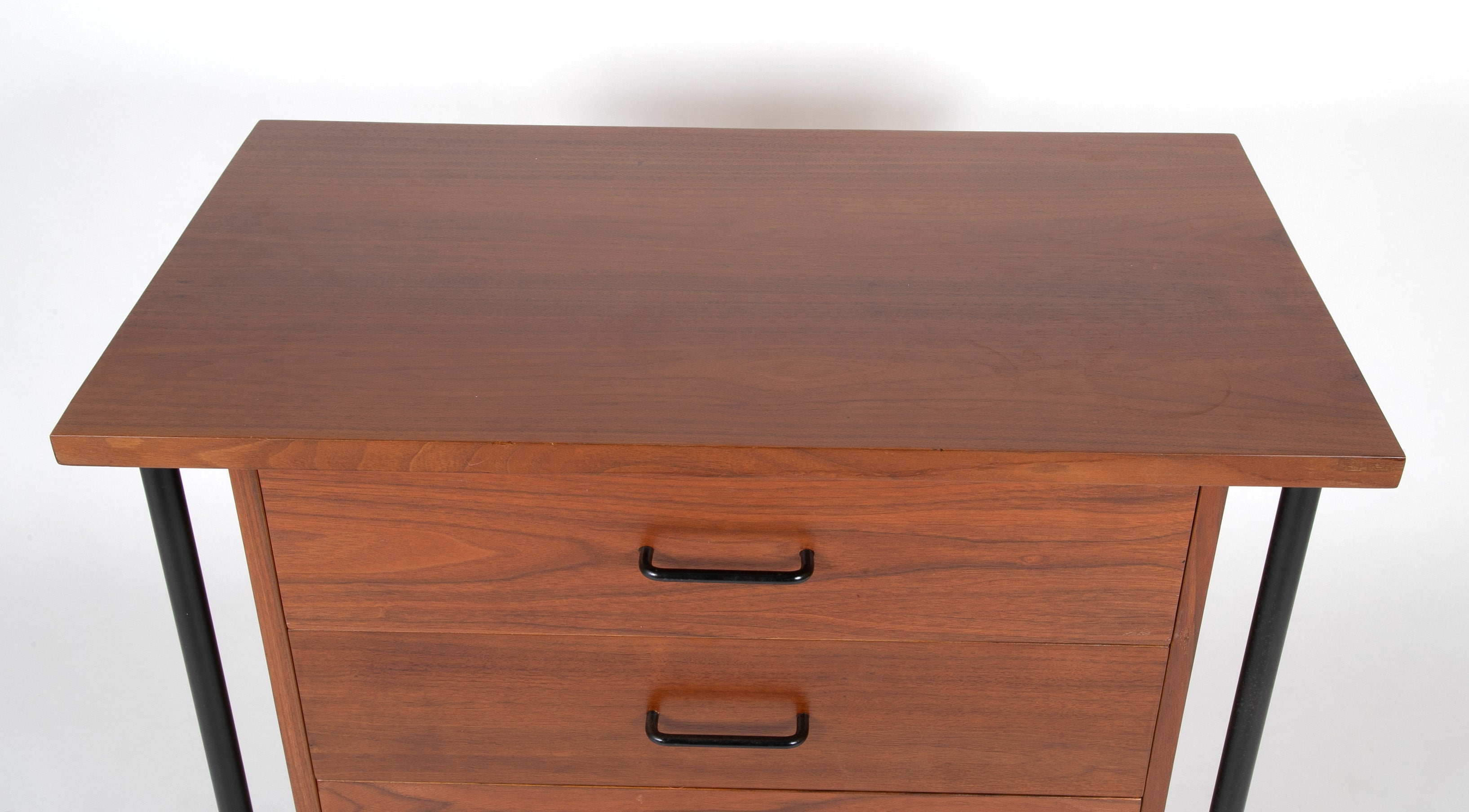 Pair of Iron and Walnut Chests Designed by Donald Knorr for Vista