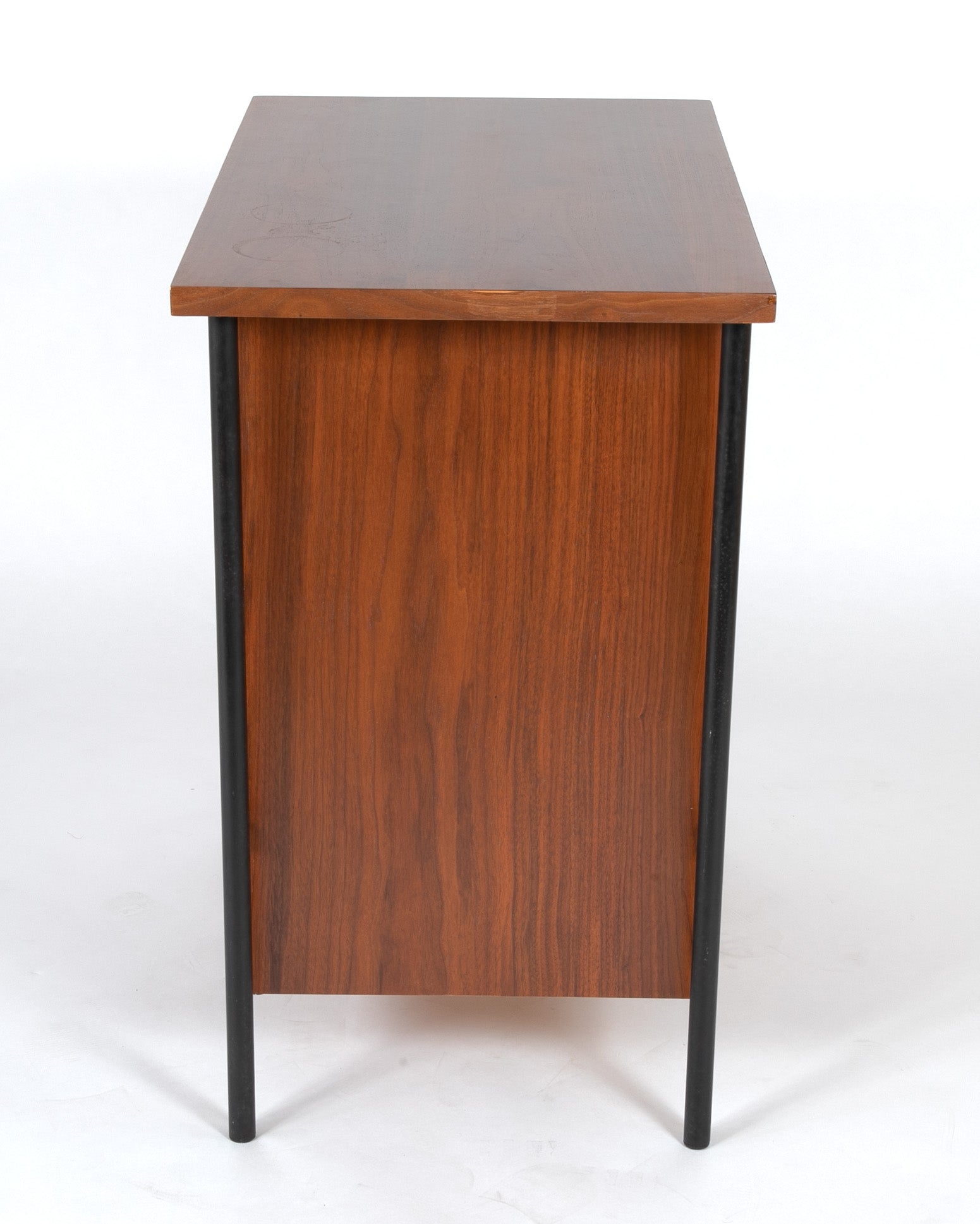 Pair of Iron and Walnut Chests Designed by Donald Knorr for Vista