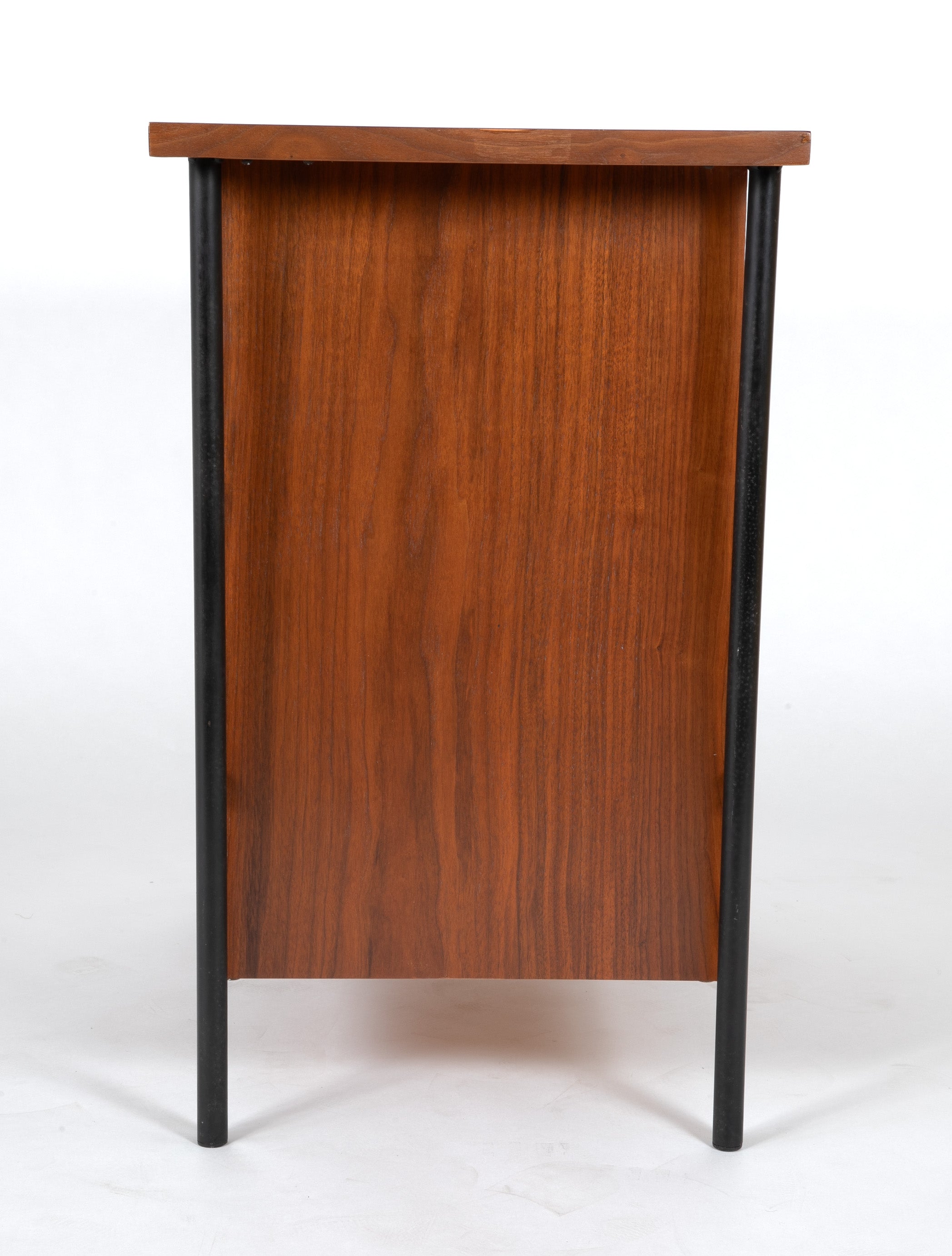 Pair of Iron and Walnut Chests Designed by Donald Knorr for Vista
