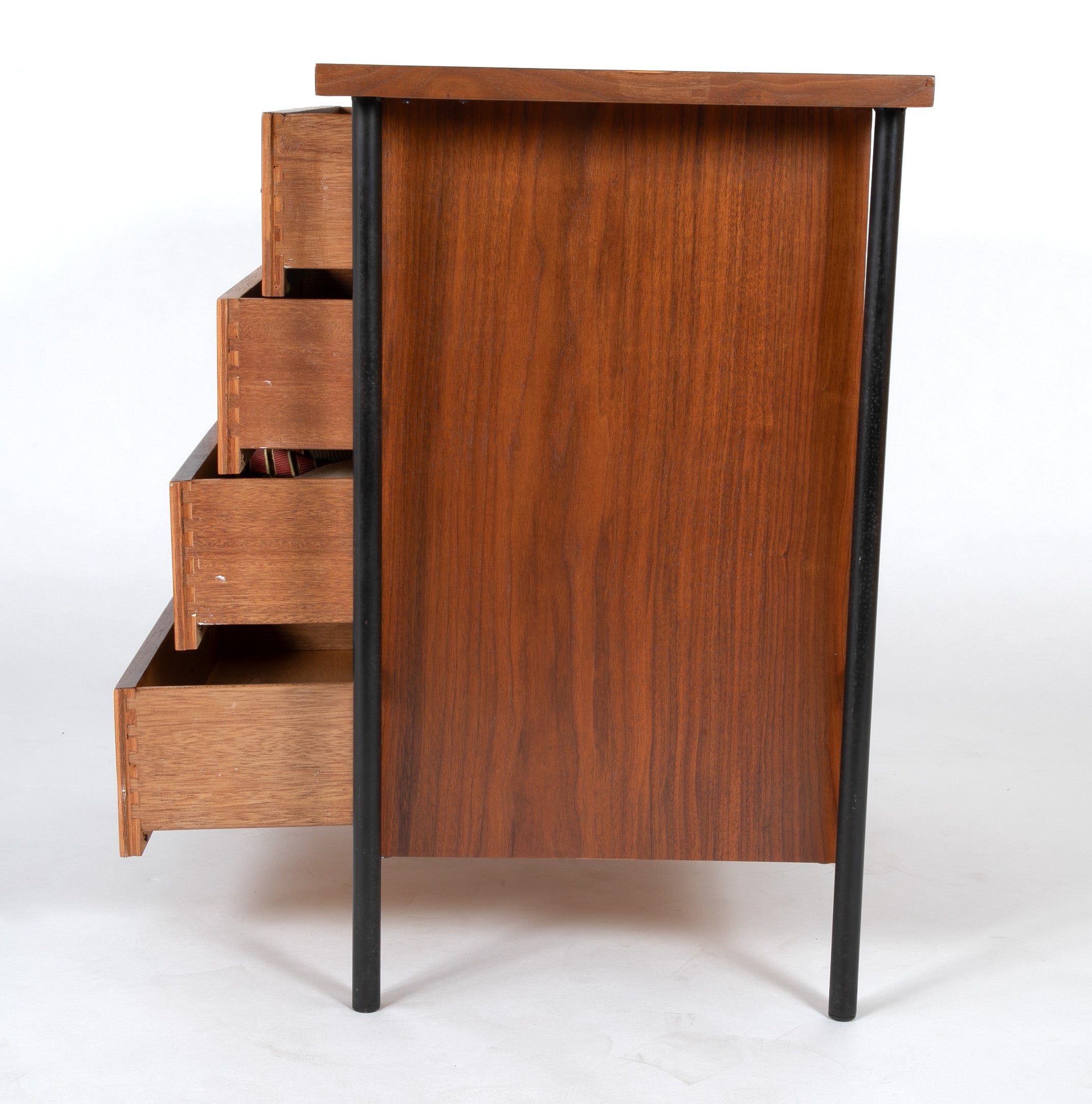 Pair of Iron and Walnut Chests Designed by Donald Knorr for Vista