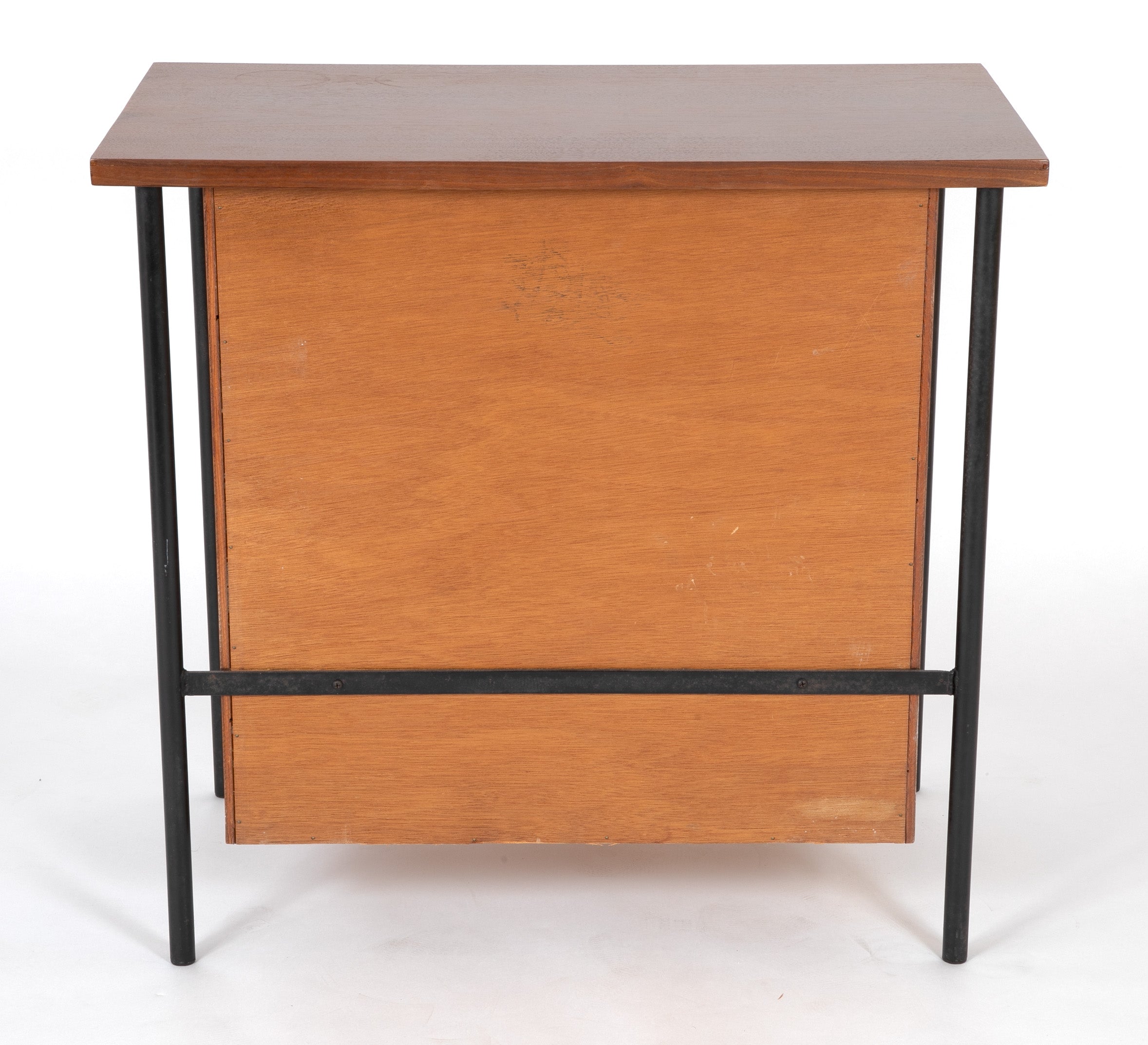 Pair of Iron and Walnut Chests Designed by Donald Knorr for Vista