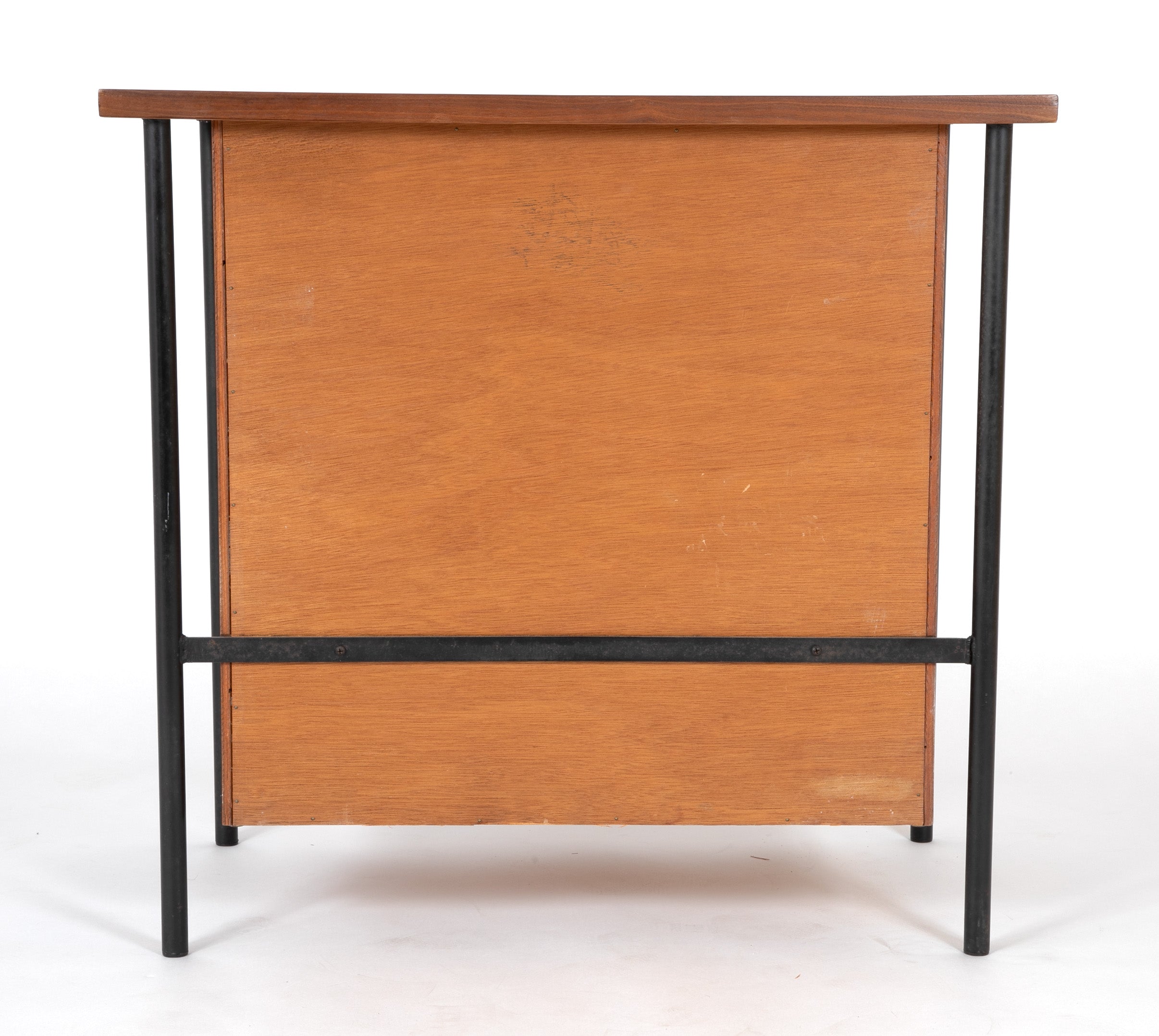 Pair of Iron and Walnut Chests Designed by Donald Knorr for Vista