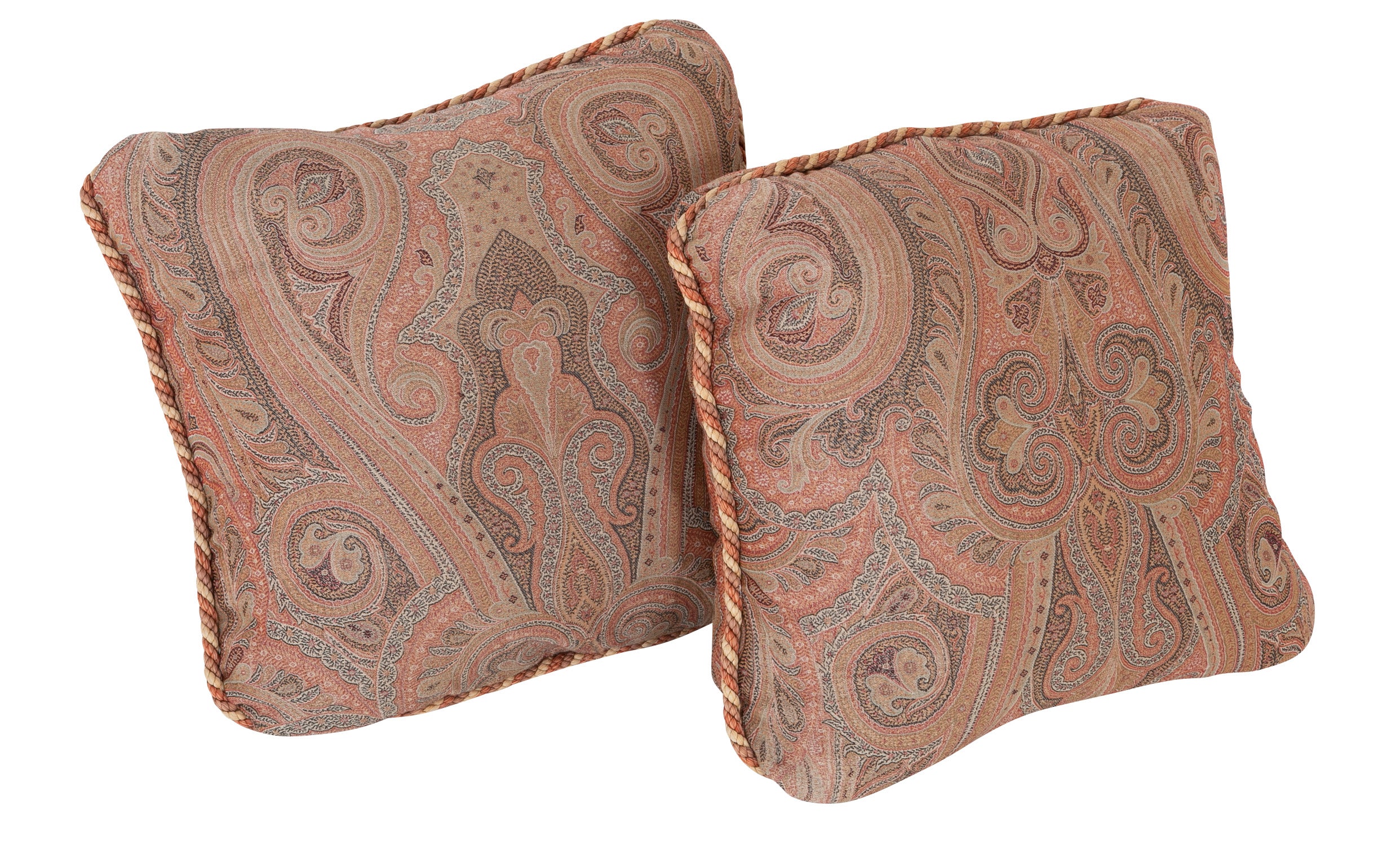 Pair of ETRO Paisley Pillows - Also Priced Individually