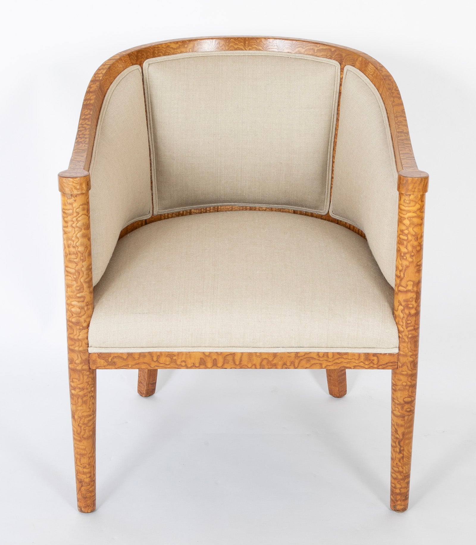 20th Century Baltic Bergere in Burr Ash