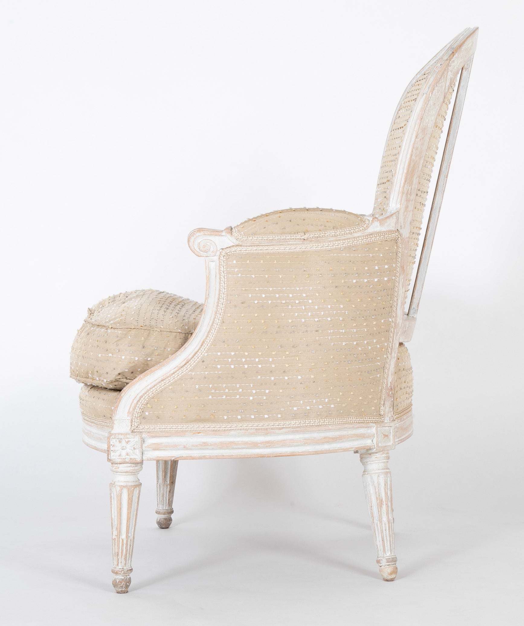 18th Century Louis XVI Beechwood Bergere
