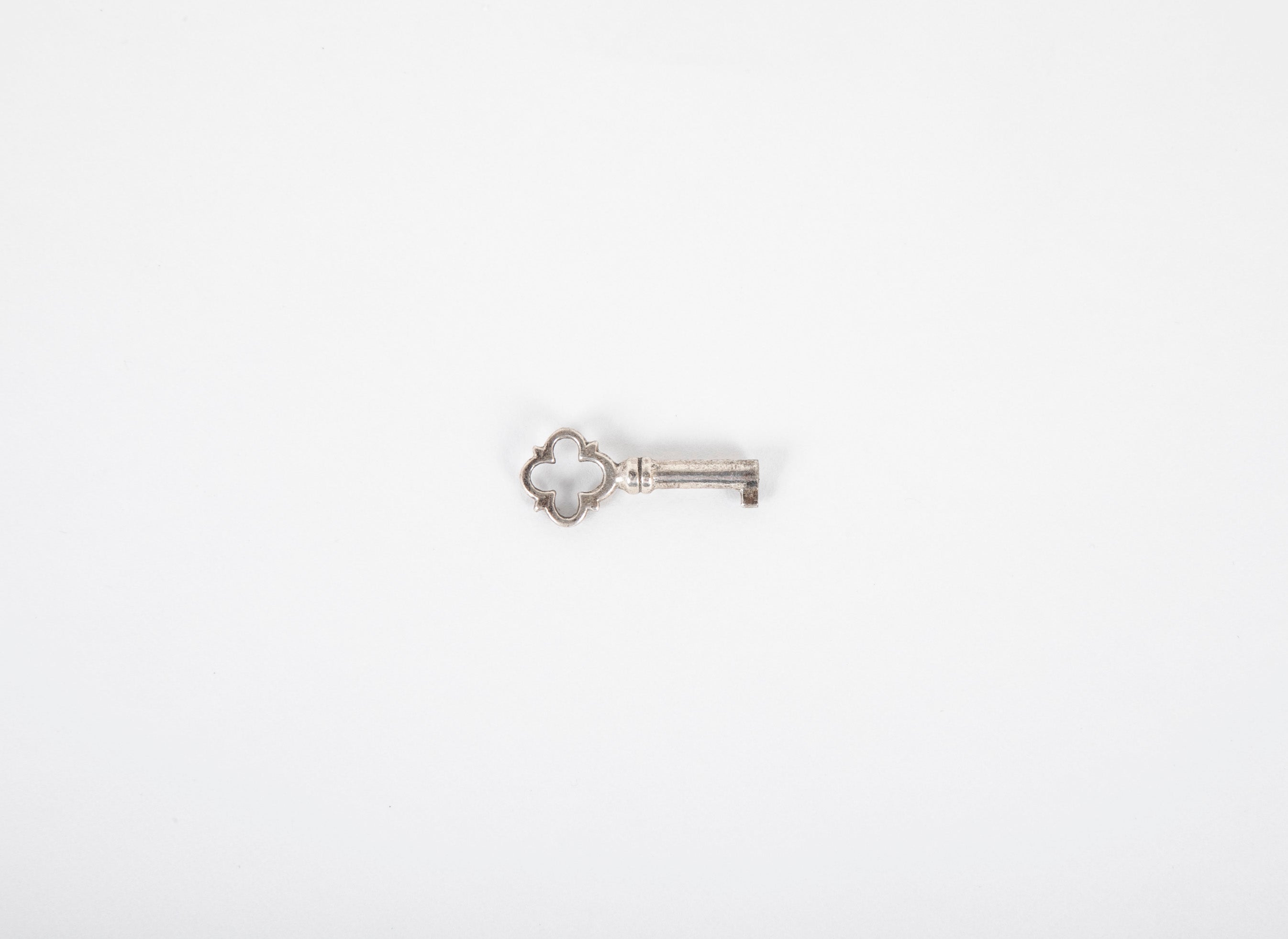 A Cut Crystal Box with Silvered Bronze Mounts and Key