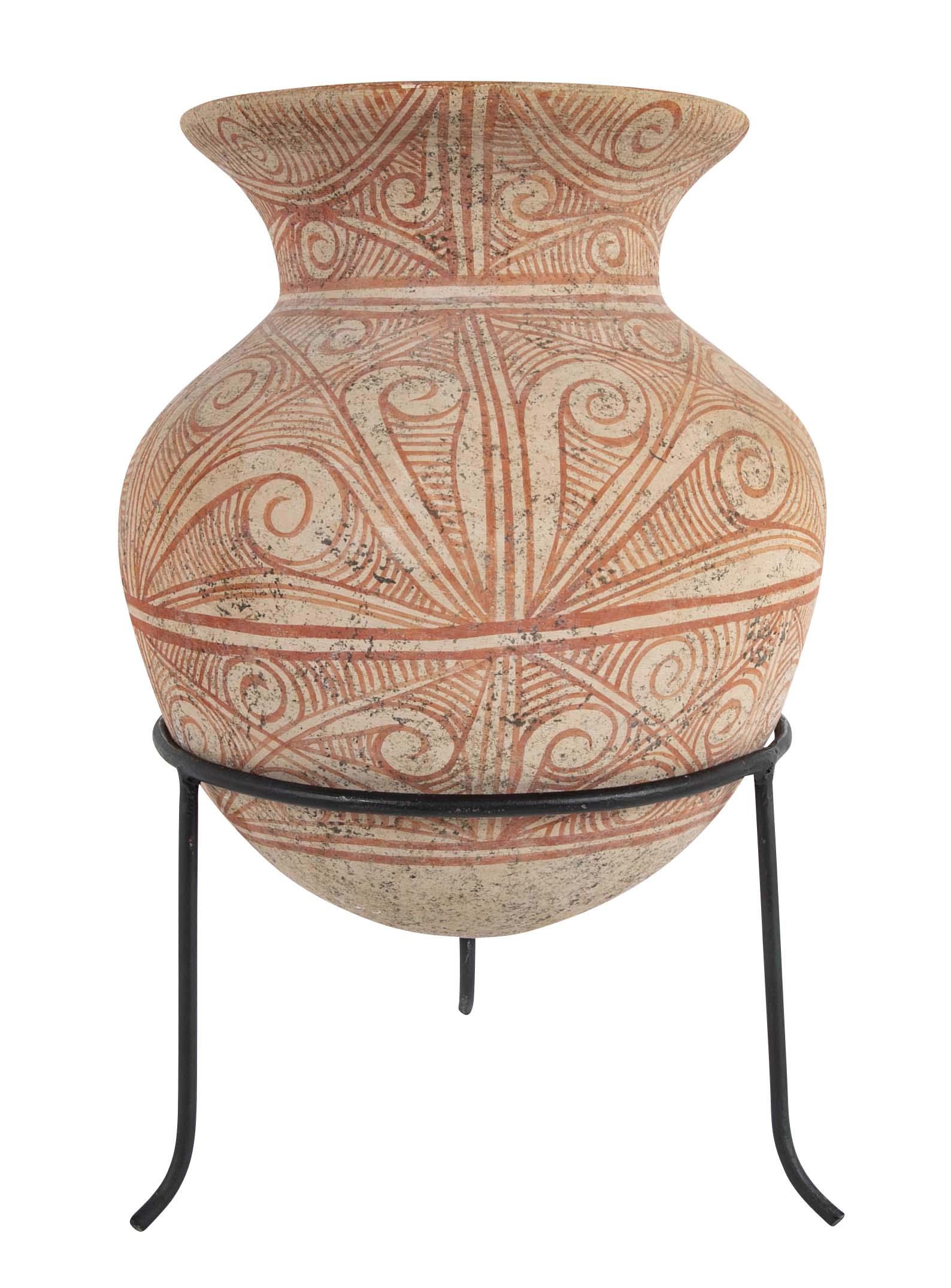 Thai "Ban Chiang" Pottery Vessel on Stand