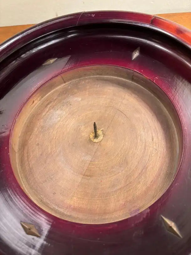 19th Century Continental Roulette Wheel with Lacquered Finish