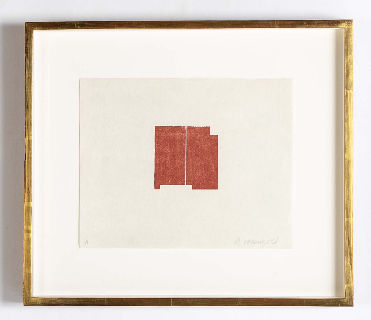 Complete Set, Robert Mangold Seven Signed Color Woodcuts on Paper