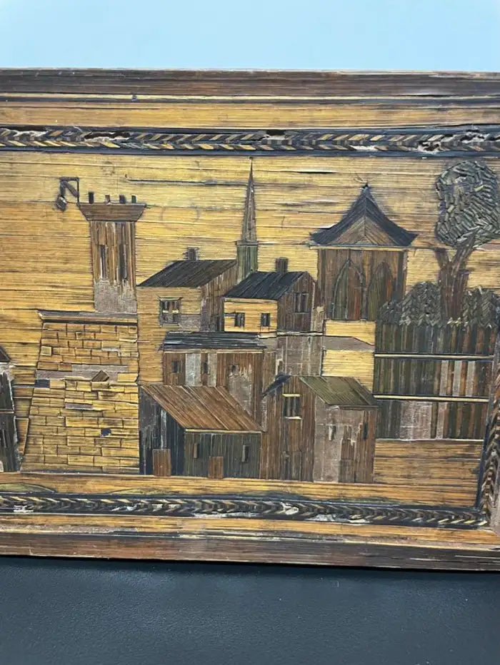18th Century French Straw Marquetry, 'Marqueterie de Paille' Work Box