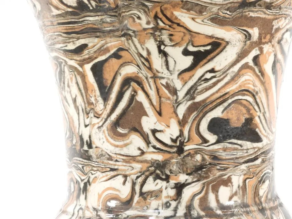 Late 19th Century English Agateware Ceramic Urn