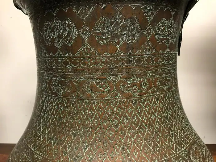Ottoman Copper Bucket With Incised Decoration