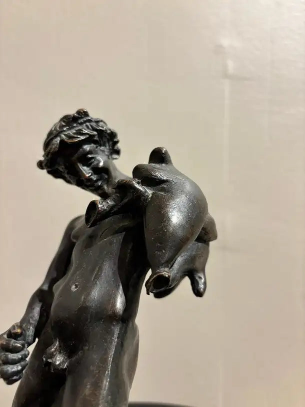 19th Century Italian Grand Tour Bronze of a Satyr Sculpture, Pompeii