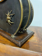 19th Century English Mahogany Brass And Steel Magazine Rack