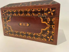 19th English Regency Inlaid Jewelry Box