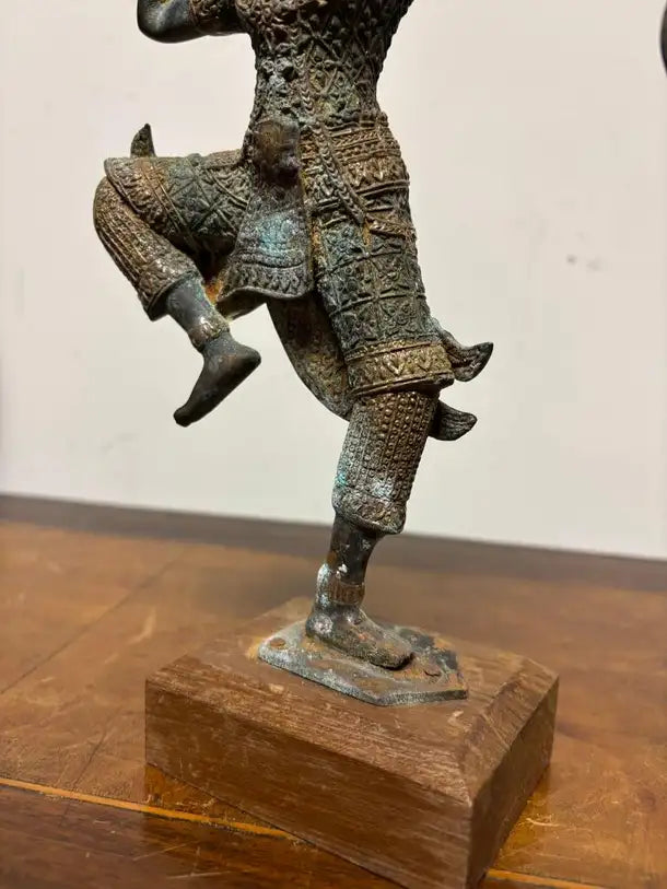 Mid 20th Century Thai Bronze of Rama as an Archer