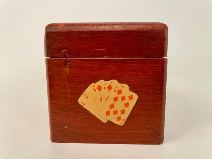 Italian Painted and Lacquered Playing Card Box