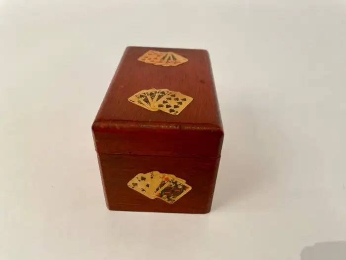 Italian Painted and Lacquered Playing Card Box
