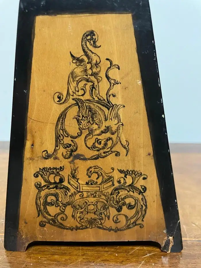 19th Century English Victorian Hand Painted Letter Box, Dated 1890