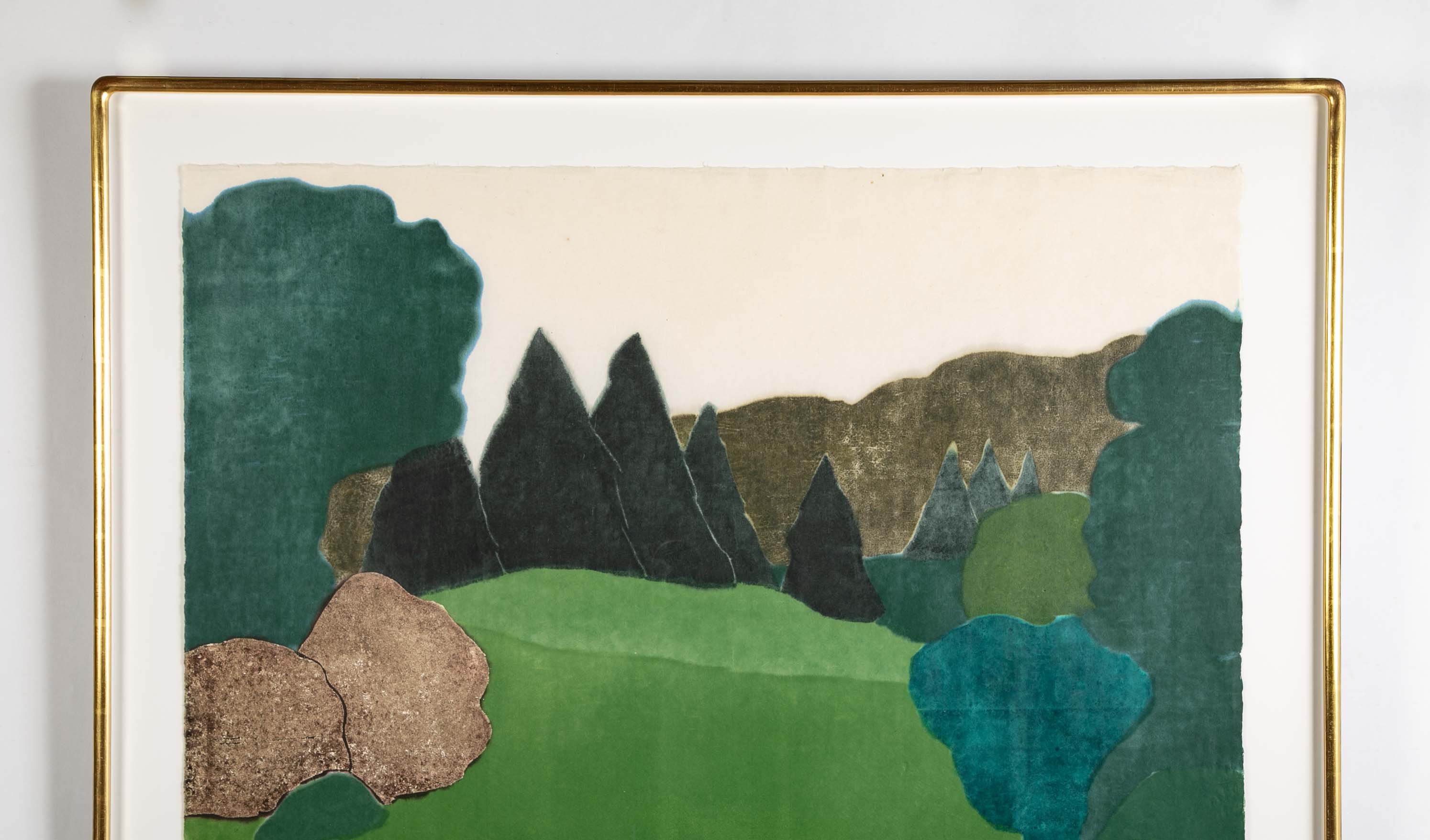 A Wood cut Print By Richard Kemble