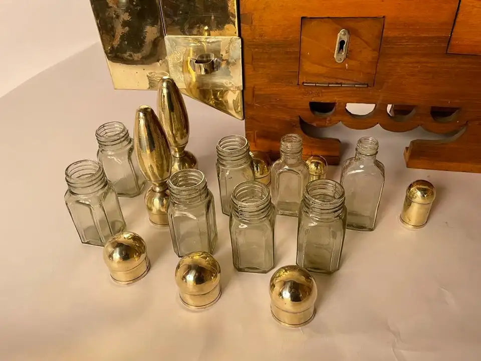 19th Century Turkish Brass Repousse Valet Shoe Shine Decorative Stand