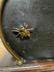 19th Century English Mahogany Brass And Steel Magazine Rack