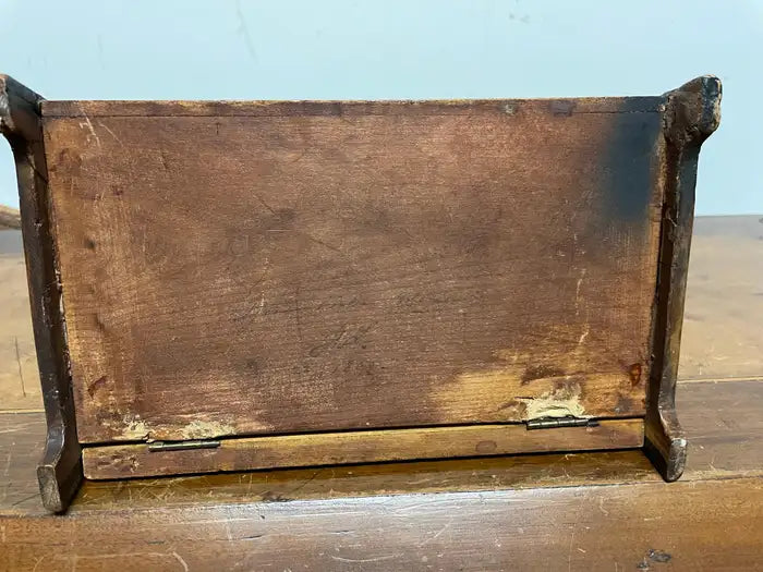 19th Century English Victorian Hand Painted Letter Box, Dated 1890