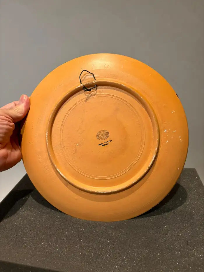 Ancient Greek Style Charger with Olympian Runners