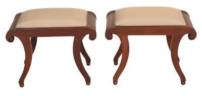 Pair of Mahogany Regency Style Stools